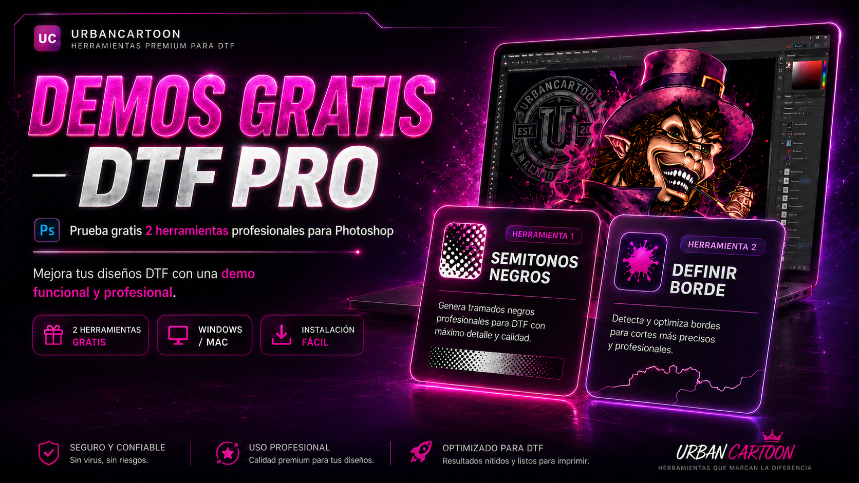 Demos gratis DTF PRO UrbanCartoon